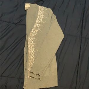Ann Taylor long-sleeved cardigan with sequins (XS)